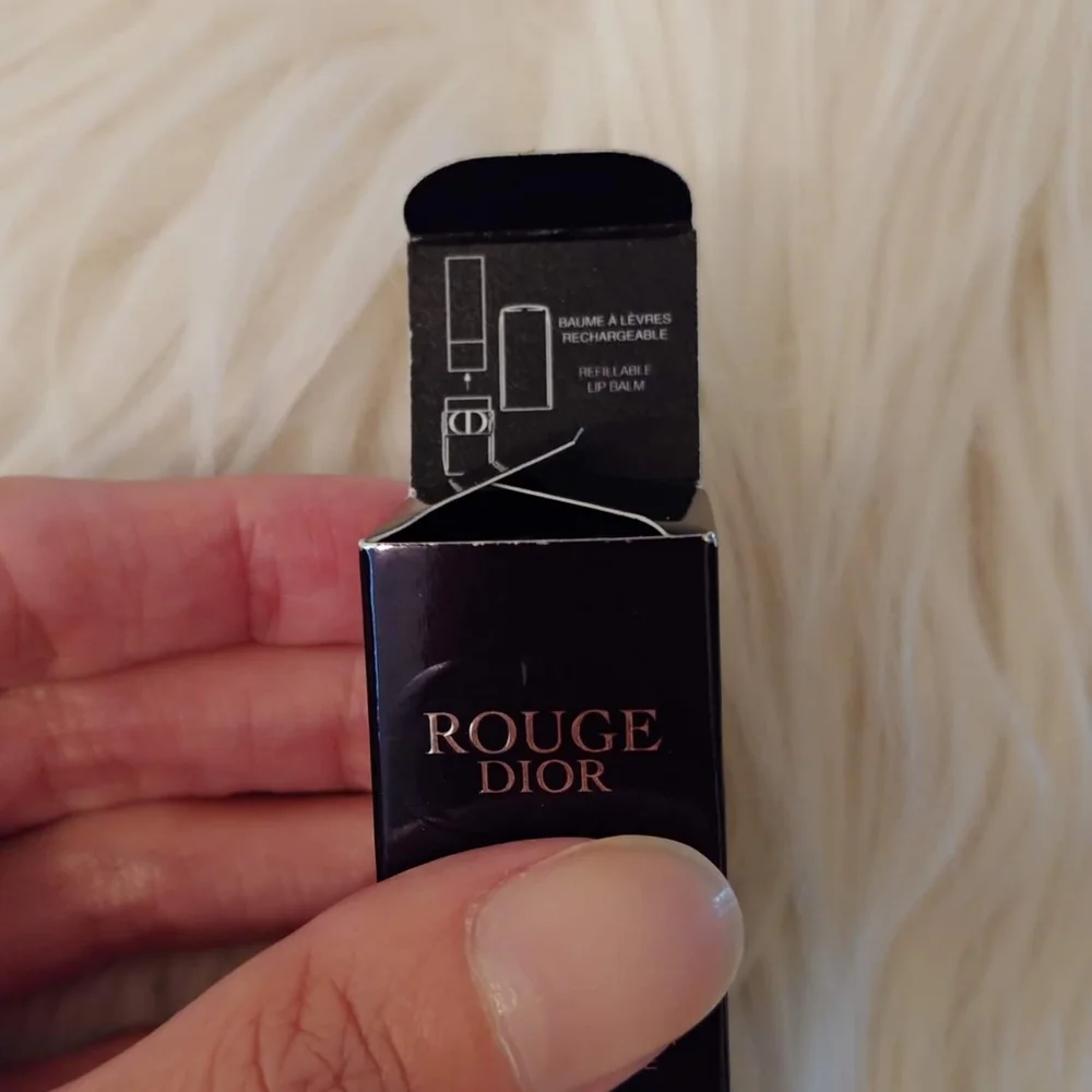 💋FIRM! NWT DIOR ROUGE DIOR 000 DIORNATURAL SATIN LIP BALM - Picture 10 of 16